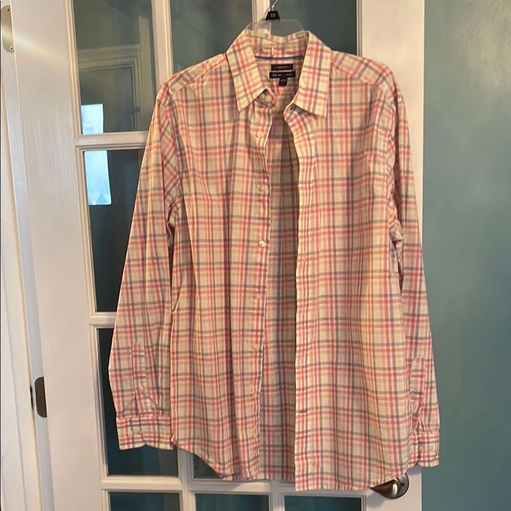 Plaid Button-Down Shirt